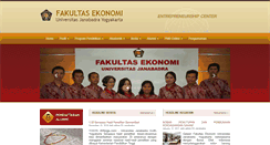Desktop Screenshot of ekonomi.janabadra.ac.id