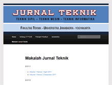 Tablet Screenshot of jurnalteknik.janabadra.ac.id